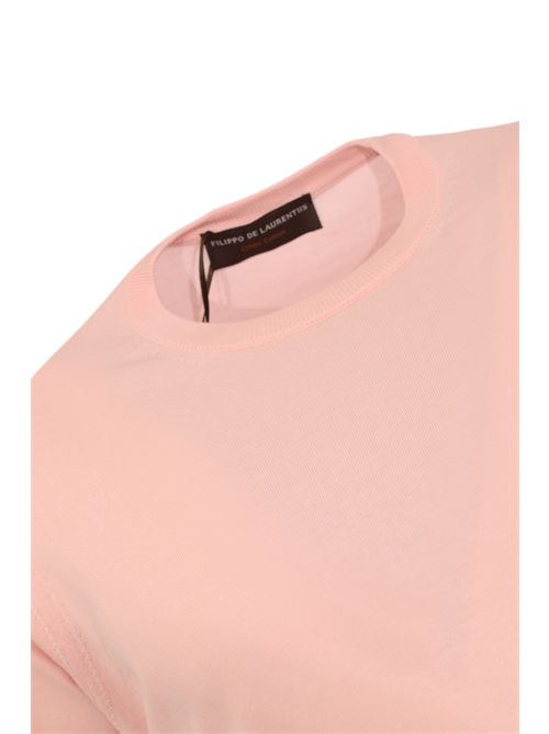 T-shirt in maglia di cotone Rosa Baby FILIPPO DE LAURENTIIS | TS0MC CR14R320